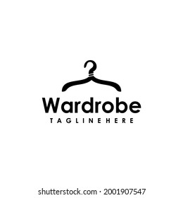 Minimalist Wardrobe Symbol Hanger Logo Design Stock Vector (Royalty ...