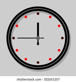 Minimalist watch, vector illustration