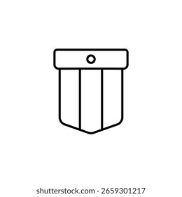 Icono Minimalista Del Filtro De Agua Que Representa La Purificación Y La Limpieza