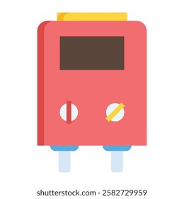 Minimalist water heater icon representing hot water supply, plumbing, and energy-efficient home appliances for daily use.