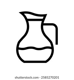 Minimalist Water Jug Line Icon