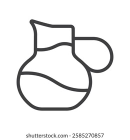 Minimalist Water Jug Line Icon