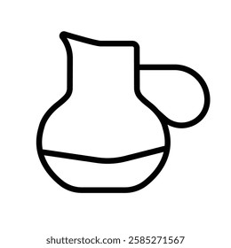 Minimalist Water Jug Line Icon