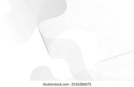 Minimalist Wave Line Background, Clean Concept with simple Style For Element, Wallpaper, Banner, Presentation, Web, Page Layout, and etc.