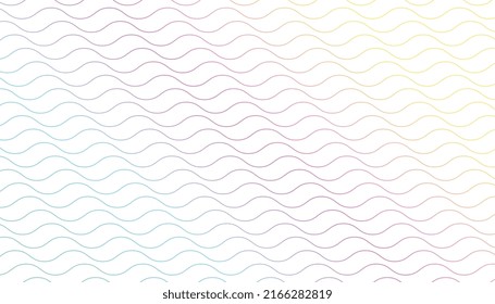 minimalist wave pattern colorful background