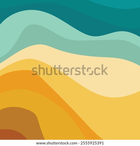 minimalist waves on a calm background