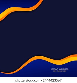 Minimalist wavy background with text space