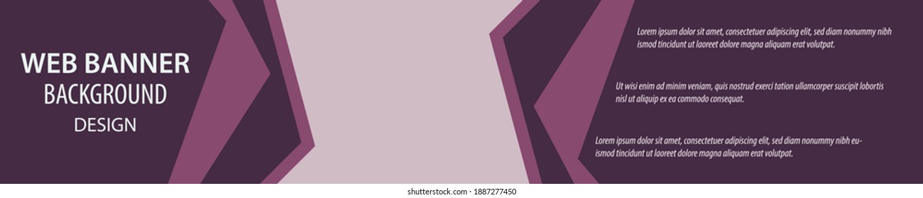 minimalist web banner background design