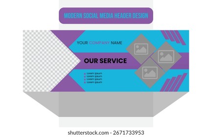Minimalist Web Banner Template – Modern Social Media Header Design