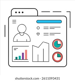  Minimalist web dashboard interface with graphs