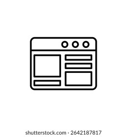Minimalist Webpage Layout Design For Application Interface Development