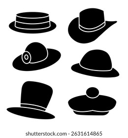 Minimalist Western Cowboy Hat Vector Illustration