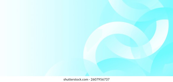 Minimalist White Abstract Background with blue circle. Modern banner template. Digital future technology concept.