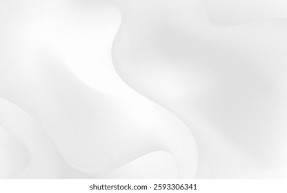 A minimalist white abstract background features gentle, flowing curves creating a sense of calm and elegance.