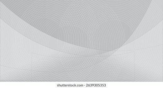 Minimalist white abstract background with smooth curved lines creating a clean and modern design. Ideal for graphic layouts, presentations, this image conveys simplicity and elegance.