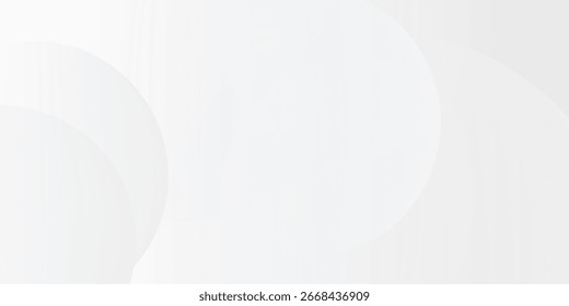 Fondo Abstractas blanco minimalista con círculos degradados suaves. diseño moderno de moda en Ilustración vectorial