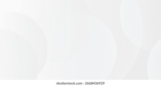 Plano de Fundo Abstrato Branco Minimalista com Círculos de Gradiente Suaves