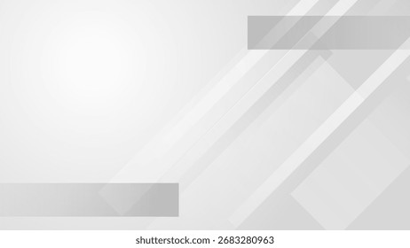 Abstracto blanco minimalista con suaves ondas grises y Formas circulares, ideal para Plantillas de presentación modernas, volantes, fondos de Web y proyectos de diseño limpio.