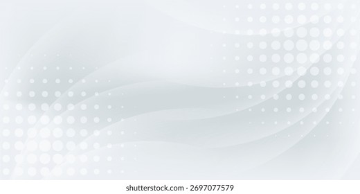 Minimalist white background with abstract design