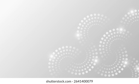 Minimalist White Background with Circle. Abstract Business Wallpaper. Vector Illustration