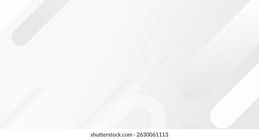 Minimalist White Background Design with Subtle Abstract Geometric Shapes. Modern trendy design