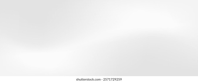 Minimalist white background, gradient background with smooth texture, background featuring soft white and gray gradients. Minimal abstract gradient flow background vector