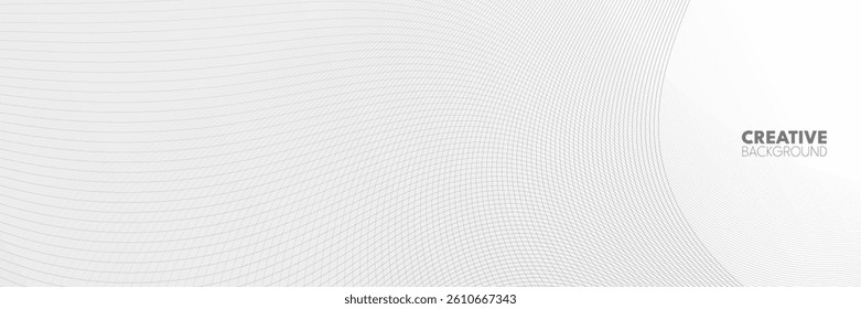 A minimalist, white background image with subtle gray lines and a blurred circle shape. 