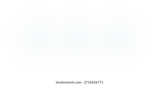 Minimalistischer weißer Hintergrund mit hellblauen Punkten, wodurch ein moderner, luftiger Hintergrund mit einer weichen, blauen, gepunkteten Textur entsteht. Ästhetischer Hintergrund, Vektor. Blauer Hintergrund.

