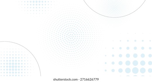 Minimalistischer weißer Hintergrund mit hellblauen Punkten, wodurch ein moderner, luftiger Hintergrund mit einer weichen, blauen, gepunkteten Textur entsteht. Ästhetischer Hintergrund, Vektor. Blauer Hintergrund.


