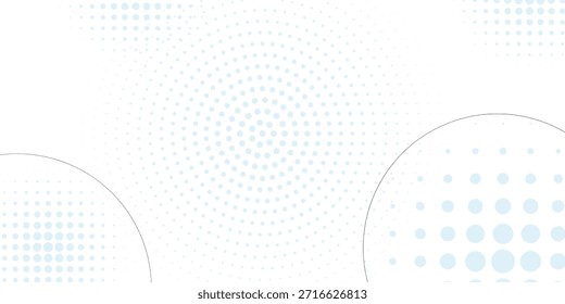 Minimalistischer weißer Hintergrund mit hellblauen Punkten, wodurch ein moderner, luftiger Hintergrund mit einer weichen, blauen, gepunkteten Textur entsteht. Ästhetischer Hintergrund, Vektor. Blauer Hintergrund.

