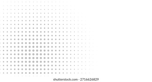 Minimalistischer weißer Hintergrund mit hellblauen Punkten, wodurch ein moderner, luftiger Hintergrund mit einer weichen, blauen, gepunkteten Textur entsteht. Ästhetischer Hintergrund, Vektor. Blauer Hintergrund.

