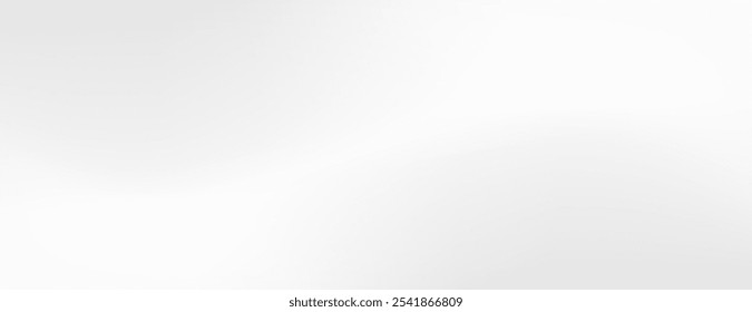 Minimalist white background, smooth gradient texture. The background is plain and clean, creating a serene white background effect. Minimal abstract gradient flow background vector