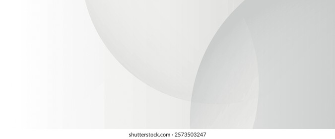 Minimalist white background with soft curves. The background is smooth and elegant, featuring a clean white color scheme. Minimal abstract gradient curve vector background