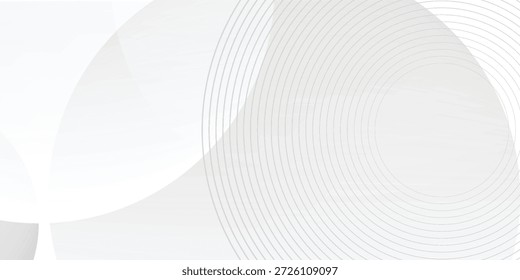 Fundo branco minimalista com curvas suaves. O fundo é suave e elegante, apresentando um esquema de cores branco limpo. Plano de fundo do vetor de curva de gradiente abstrato mínimo