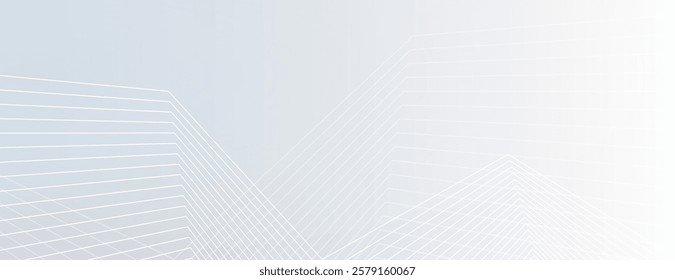 Minimalist white background with subtle geometric lines. The white background has a smooth texture, creating a clean, modern look. Geometric pattern background vector. Light background.