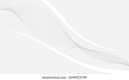  Minimalist White Background with Subtle Wavy Lines for Clean and Modern Graphic Design Concepts