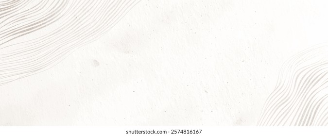 Minimalist white background with subtle wavy lines. The white background has a soft, textured appearance with gentle, flowing patterns. Aesthetic brush stroke background. White background vector.