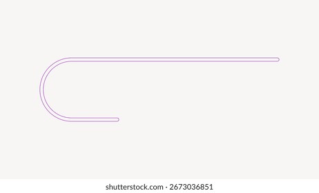Fondo blanco minimalista con una delgada línea púrpura. El fondo es suave y limpio, con un sutil acento púrpura. Fondo con Vector de espacio de copia.