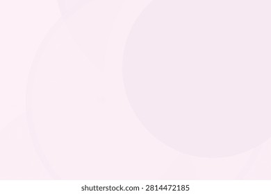Minimalist white circle on transparent background, transparency flatdesign