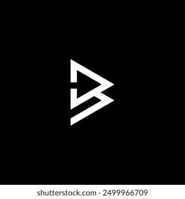 Un logotipo geométrico blanco minimalista que se asemeja a los picos de las montañas sobre un fondo negro sólido. Las líneas nítidas y limpias y el alto contraste lo hacen ideal para la marca, transmitiendo simplicidad y resistencia