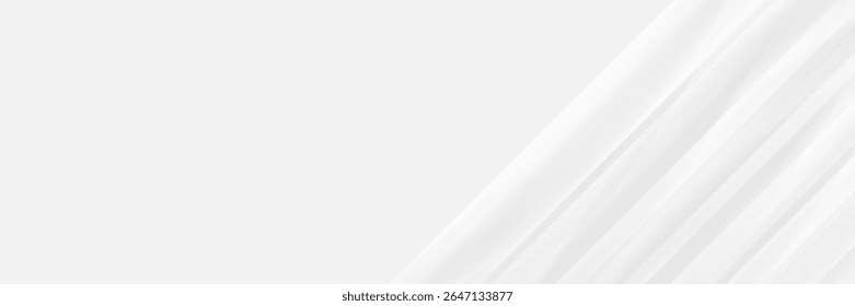 Minimalist white and gray background with soft diagonal lines. perfect for business presentations, technology banners, corporate templates, or minimalist branding projects