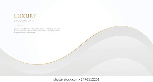 Minimalist white and grey abstract background design with dynamic waves effect concept of digital futuristic technology vector illustrations. vector gray background.