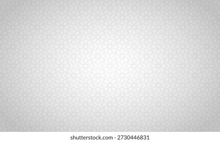 "Modelo inconsútil islámico blanco minimalista con líneas geométricas grises elegantes del arabesco. Fondo limpio y moderno para el Ramadán, Eid o la marca