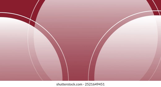 Minimalist White  and Red Circular Podium with soft Background simple modern