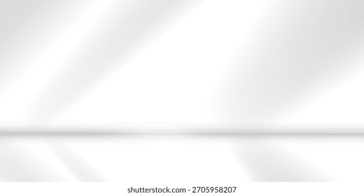 minimalist white room with sunlight streaming through window