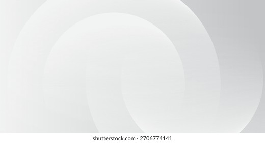 Minimalistischer weißer Spiralhintergrund - weiche abstrakte gekrümmte Linien, sauberes modernes Farbverlauf-Design