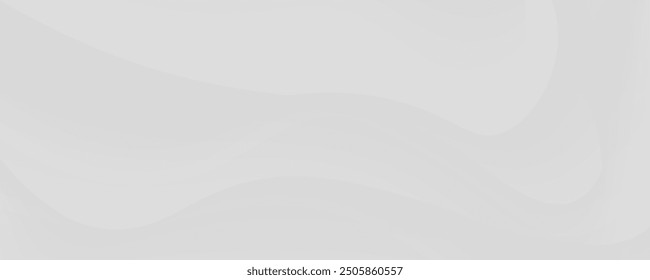 Minimalist white wavy background design featuring gentle curves and soft gradients, ideal for modern and clean presentations