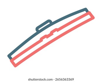 Diseño minimalista de la cuchilla del limpiaparabrisas para conceptos automotrices o de Clima