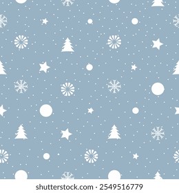 Minimalist Winter pattern Perfect for gift wrap, holiday decorations, or digital backdrops, fabric and apparel the seamless design embodies the joy and tranquility of the holiday season.