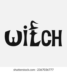 minimalist witch typography with negative space is good for wallpaper, website, background, social media